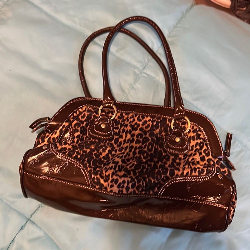 Leopard print bag